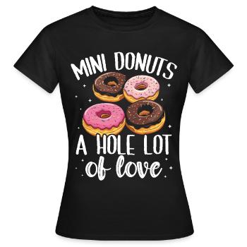 Donuts Donut - Frauen T-Shirt - Schwarz - Vorne - AI Model Female 172 dark (172cm)