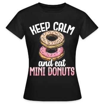 Donuts Donut - Frauen T-Shirt - Schwarz - Vorne - AI Model Female 172 dark (172cm)