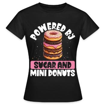 Donuts Donut - Frauen T-Shirt - Schwarz - Vorne - AI Model Female 172 dark (172cm)