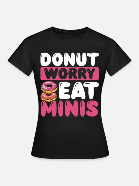 Donuts Donut - Frauen T-Shirt - Schwarz
