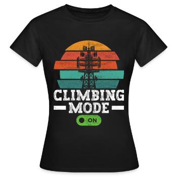 Industrial Climbers Tower Climbers Industrial Climbing - Women's T-Shirt - black - Front - AI Model Female 172 dark (172cm)