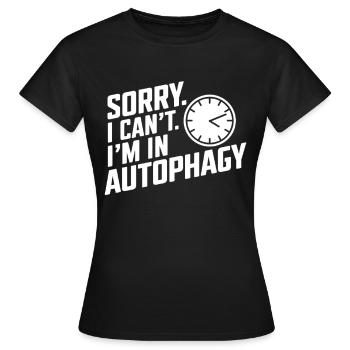 Intermittent fasting Intermittent fasting - Women's T-Shirt - black - Front - AI Model Female 172 dark (172cm)