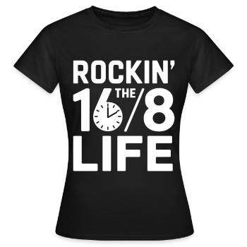 Intermittent fasting Intermittent fasting - Women's T-Shirt - black - Front - AI Model Female 172 dark (172cm)