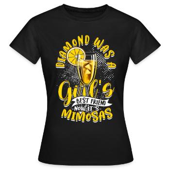 Freundin Ehefrau Valentinstag Momosas - Frauen T-Shirt - Schwarz - Vorne - AI Model Female 172 dark (172cm)