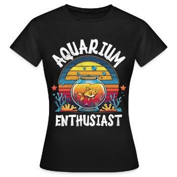 Aquarium aquatique - T-shirt Femme - noir - Devant - AI Model Female 172 dark (172cm)