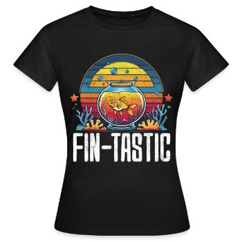 Aquarium aquatique - T-shirt Femme - noir - Devant - AI Model Female 172 dark (172cm)