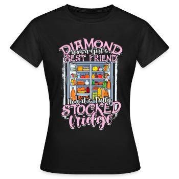 Freundin Ehefrau Valentinstag - Frauen T-Shirt - Schwarz - Vorne - AI Model Female 172 dark (172cm)