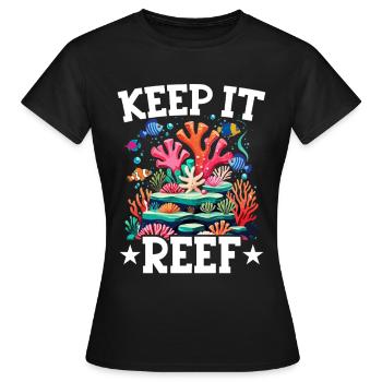 Aquarium aquatique - T-shirt Femme - noir - Devant - AI Model Female 172 dark (172cm)