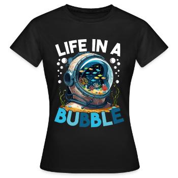 Aquarium aquatique - T-shirt Femme - noir - Devant - AI Model Female 172 dark (172cm)