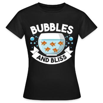 Aquarium aquatique - T-shirt Femme - noir - Devant - AI Model Female 172 dark (172cm)