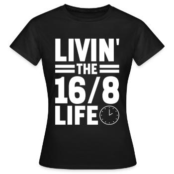 Intermittent fasting Intermittent fasting - Women's T-Shirt - black - Front - AI Model Female 172 dark (172cm)