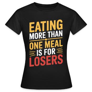 Intermittent fasting Intermittent fasting - Women's T-Shirt - black - Front - AI Model Female 172 dark (172cm)