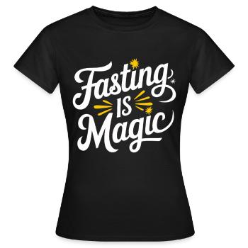 Intermittent fasting Intermittent fasting - Women's T-Shirt - black - Front - AI Model Female 172 dark (172cm)