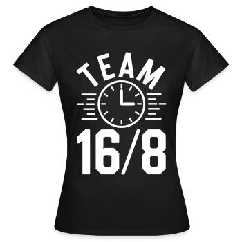 Intermittent fasting Intermittent fasting - Women's T-Shirt - black - Front - AI Model Female 172 dark (172cm)