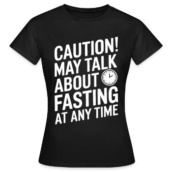 Intermittent fasting Intermittent fasting - Women's T-Shirt - black - Front - AI Model Female 172 dark (172cm)