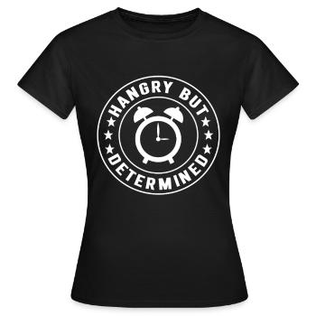 Jeûne intermittent Jeûne intermittent - T-shirt Femme - noir - Devant - AI Model Female 172 dark (172cm)