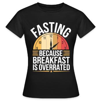 Intermittent fasting Intermittent fasting - Women's T-Shirt - black - Front - AI Model Female 172 dark (172cm)