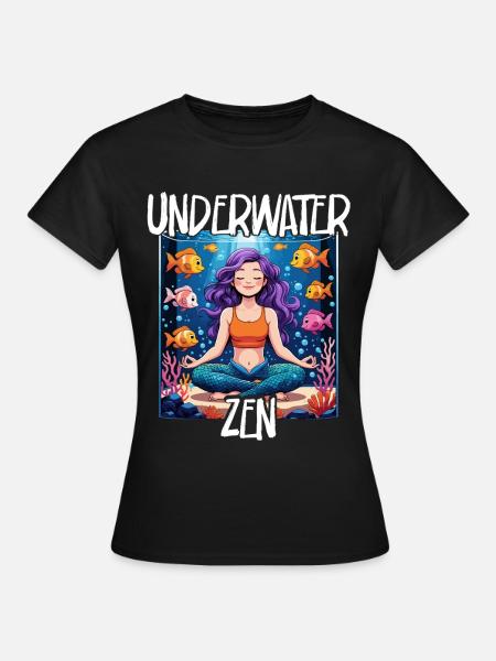 Aquarium Aquaristik - Frauen T-Shirt - Schwarz