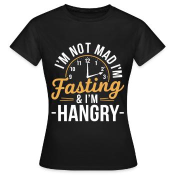 Intermittent fasting Intermittent fasting - Women's T-Shirt - black - Front - AI Model Female 172 dark (172cm)