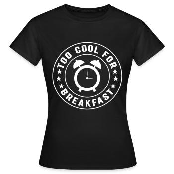 Jeûne intermittent Jeûne intermittent - T-shirt Femme - noir - Devant - AI Model Female 172 dark (172cm)