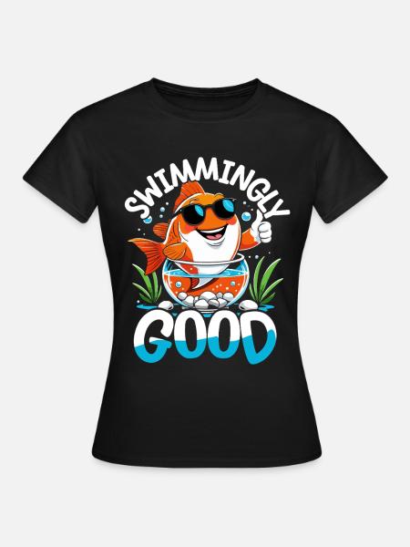 Aquarium Aquaristik - Frauen T-Shirt - Schwarz