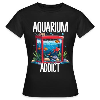 Aquarium aquatique - T-shirt Femme - noir - Devant - AI Model Female 172 dark (172cm)