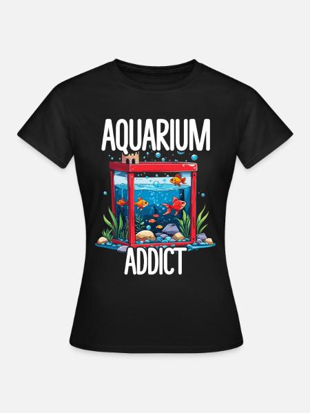 Aquarium Aquaristik - Frauen T-Shirt - Schwarz