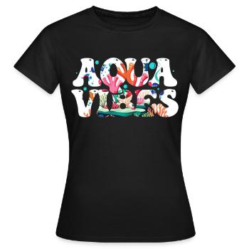 Aquarium aquatique - T-shirt Femme - noir - Devant - AI Model Female 172 dark (172cm)
