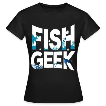 Aquarium aquatique - T-shirt Femme - noir - Devant - AI Model Female 172 dark (172cm)