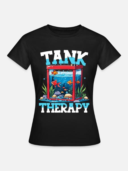 Aquarium Aquaristik - Frauen T-Shirt - Schwarz