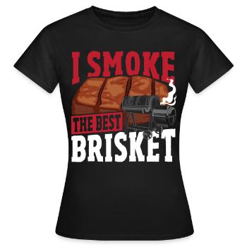 Grillfleisch Gegrilltes geräuchertes Rindfleisch - Frauen T-Shirt - Schwarz - Vorne - AI Model Female 172 dark (172cm)