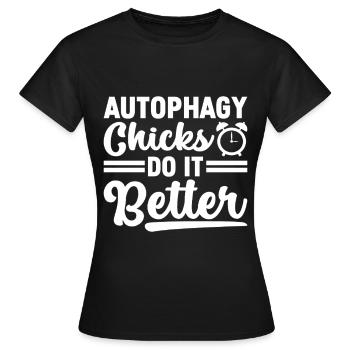 Intermittent fasting Intermittent fasting - Women's T-Shirt - black - Front - AI Model Female 172 dark (172cm)
