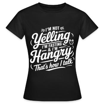 Intermittent fasting Intermittent fasting - Women's T-Shirt - black - Front - AI Model Female 172 dark (172cm)