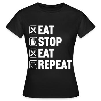 Intermittent fasting Intermittent fasting - Women's T-Shirt - black - Front - AI Model Female 172 dark (172cm)
