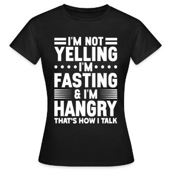 Intermittent fasting Intermittent fasting - Women's T-Shirt - black - Front - AI Model Female 172 dark (172cm)