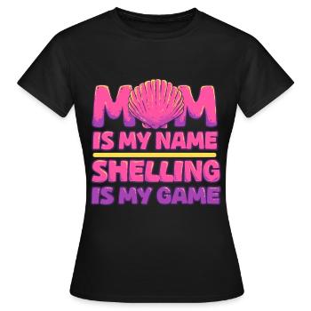 Shell Collector Shells Mother - T-shirt Femme - noir - Devant - AI Model Female 172 dark (172cm)