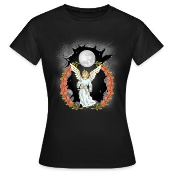 Ange Céleste Spirituel Ange Protecteur Ange Gardien - T-shirt Femme - noir - Devant - AI Model Female 172 dark (172cm)