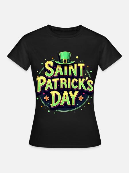 Saint Patrick`s Day Beer - Frauen T-Shirt - Schwarz