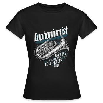 Euphonium Euphoniste - T-shirt Femme - noir - Devant - AI Model Female 172 dark (172cm)
