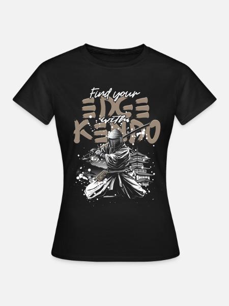 Kendo Japanische Kampfsportarten - Frauen T-Shirt - Schwarz