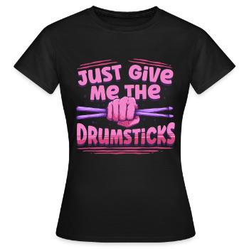 Cardio Drummer Cardio Drumming - T-shirt Femme - noir - Devant - AI Model Female 172 dark (172cm)