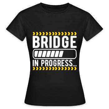 Ingénieur des ponts Construction de ponts - T-shirt Femme - noir - Devant - AI Model Female 172 dark (172cm)