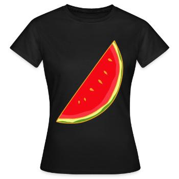 Melon, Melons, Summer, Fruit, Fruit - Women's T-Shirt - black - Front - AI Model Female 172 dark (172cm)