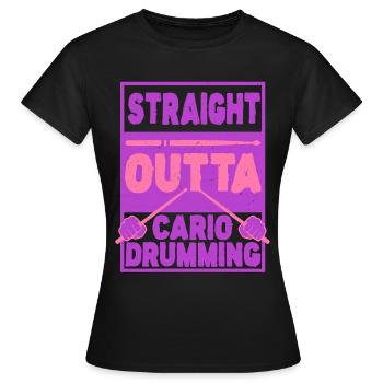 Cardio Drummer Cardio Drumming - T-shirt Femme - noir - Devant - AI Model Female 172 dark (172cm)