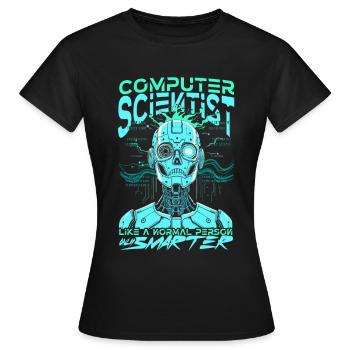 Informaticien - T-shirt Femme - noir - Devant - AI Model Female 172 dark (172cm)