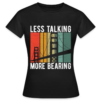 Ingénieur des ponts Construction de ponts - T-shirt Femme - noir - Devant - AI Model Female 172 dark (172cm)