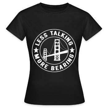 Ingénieur des ponts Construction de ponts - T-shirt Femme - noir - Devant - AI Model Female 172 dark (172cm)