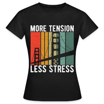 Ingénieur des ponts Construction de ponts - T-shirt Femme - noir - Devant - AI Model Female 172 dark (172cm)