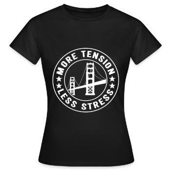 Bridge Engineer Bridge Construction - Women's T-Shirt - black - Front - AI Model Female 172 dark (172cm)