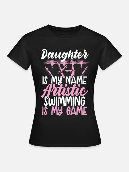 Synchronschwimmen Synchro Schwimmer - Frauen T-Shirt - Schwarz